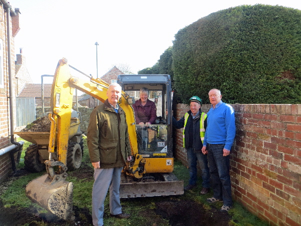 Start of work Topcliffe & Asenby Village Hall 14 March 2016